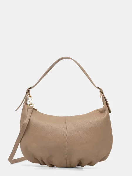 Answear.LAB crossbody torbica usnjena rjava