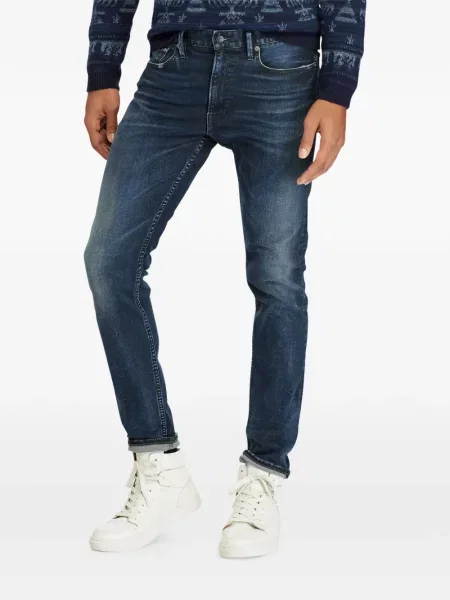 Tricou polo Polo Ralph Lauren cu glugă cu blană cu broderie roșu