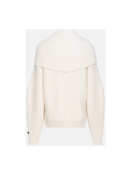 Dzianinowy sweter Pinko casual biały