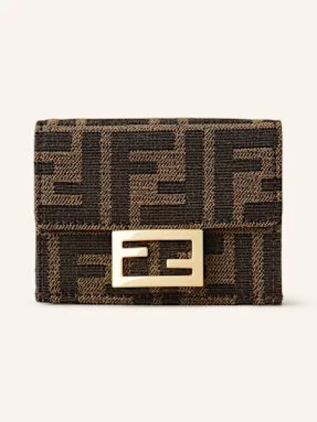 Fendi Portfel Ff braun beżowy