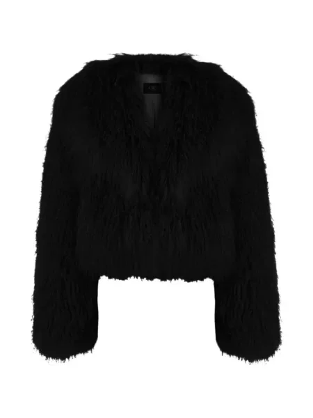 Geacă Ow Collection cu blană negru