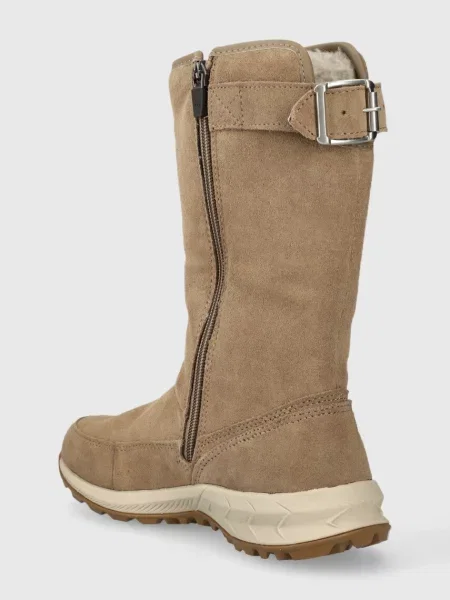 Jack Wolfskin śniegowce zamszowe Queenstown Texapore brązowe
