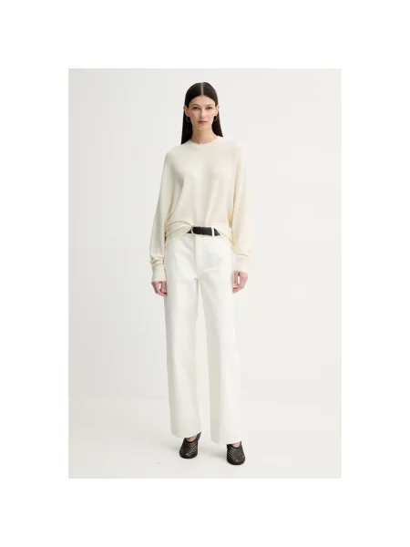 By Malene Birger sweter wełniany DOAS lekki beżowy