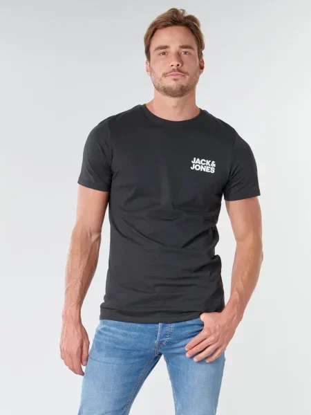 JACK & JONES Tričko / biela čierna