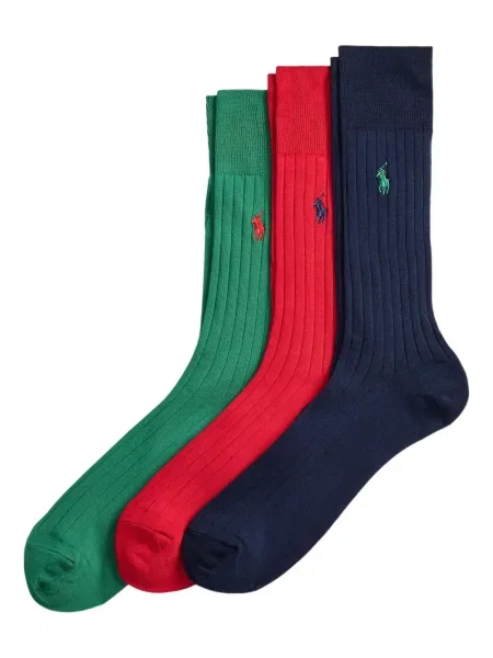 Șosete Polo Ralph Lauren cu 5 buzunare cu broderie tricotate albastru