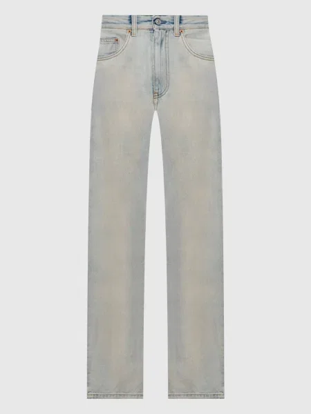 Джинсы Maison Margiela Mm6 с потертостями голубые