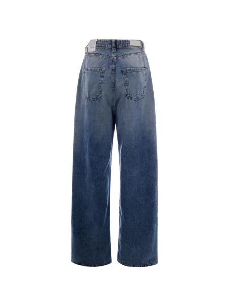 Blugi Icon Denim cu broderie albastru