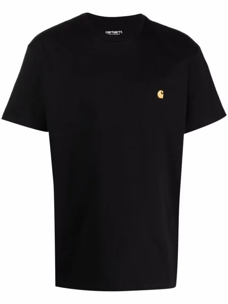 Scurt tricou Carhartt Wip cu broderie negru