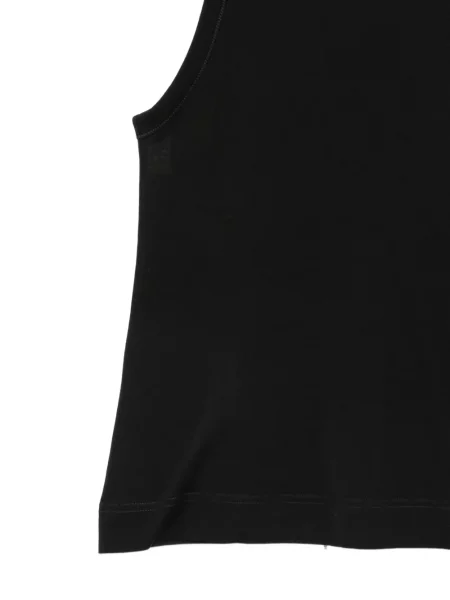 Top Ami Paris cu broderie negru