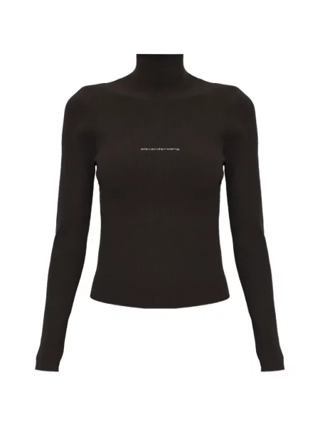 Pulover Alexander Wang cu imagine maro