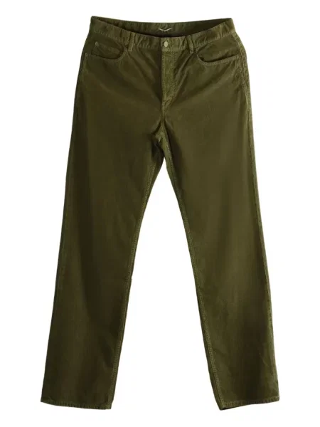 Blugi Saint Laurent de catifea cord verde