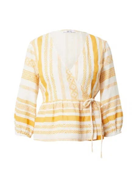 ABOUT YOU Bluză Julika galben auriu / natural alb