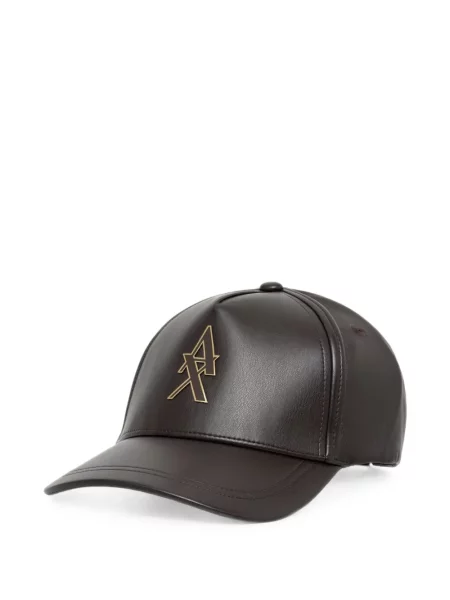 Șapcă Armani Exchange cu autograf maro