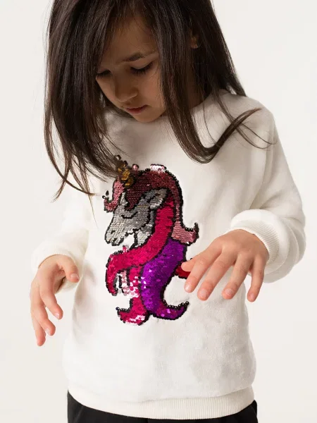 Дитячий Світшот YUMSTER білий