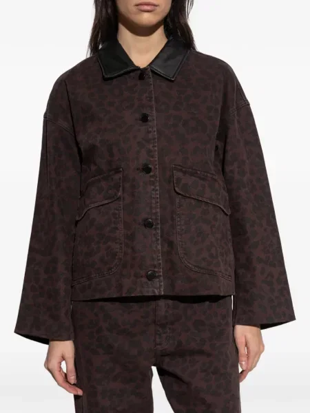 Geacă Rag & Bone cu imagine cu model leopard maro