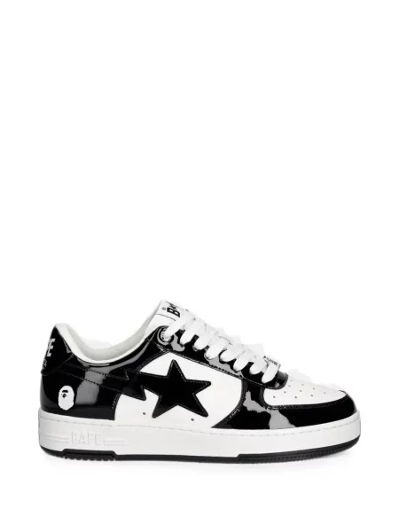 Sneakerși A Bathing Ape® din piele de lac negru