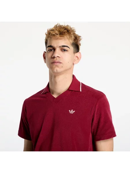 Μπλουζάκι πόλο adidas Originals x WB Terry Terry κόκκινο