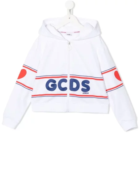 Bluza z kapturem dziecięca Gcds biała