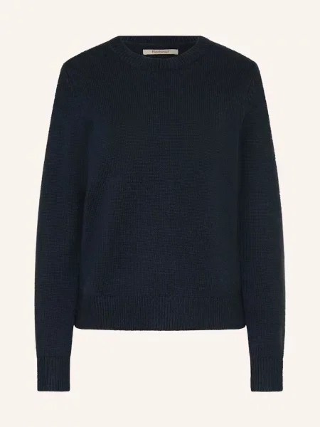 Barbour sweter wełniany granatowy niebieski