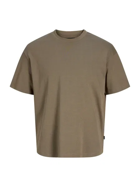 Jack & Jones Plus Póló JPRBLASUMMER világosbarna fehér