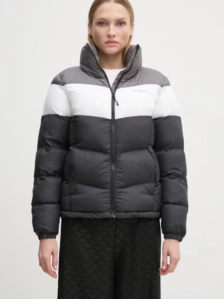 Columbia geaca Puffect Colorblock femei de iarna negru