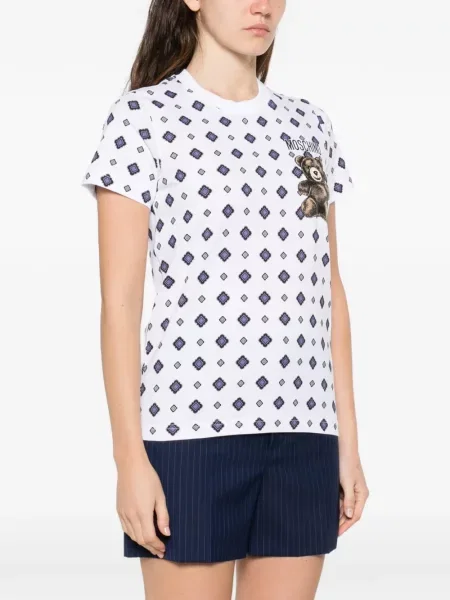 Tricou Moschino teddy alb