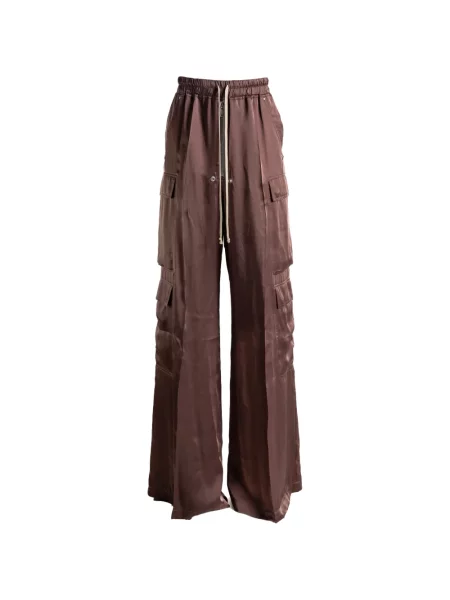 Pantaloni cargo Rick Owens cu cordon maro
