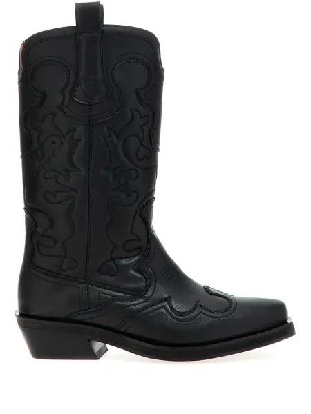 Botine Ganni cowboy negru