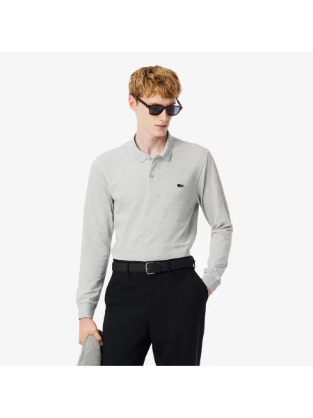 Lacoste ремінь шкіряний чорний