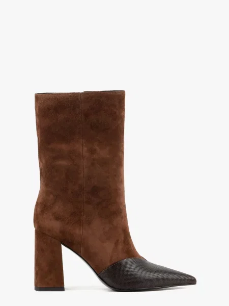 Ботильйони LeBERDES замша/шкіра коричневий