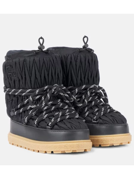 Gležnjarji Miu Miu črna