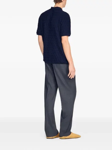Cardigan Sandro tricotate albastru