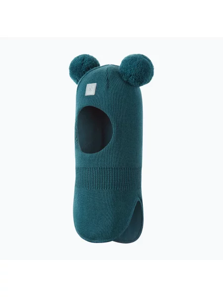 Детска шапка маска Reima Vekkuli dark teal синьо
