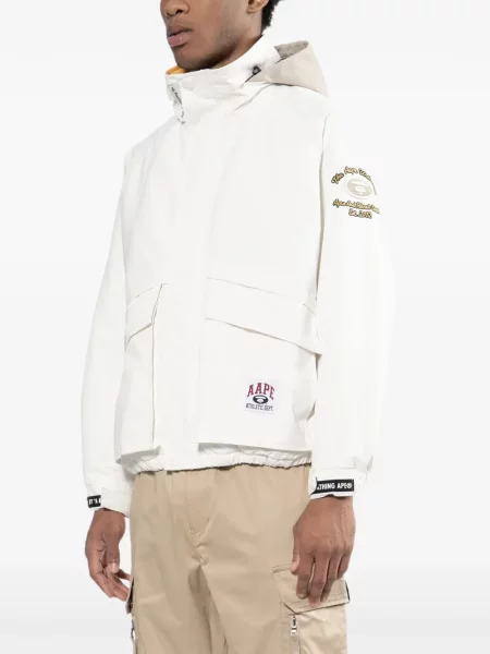 Geacă Aape By A Bathing Ape cu petice alb