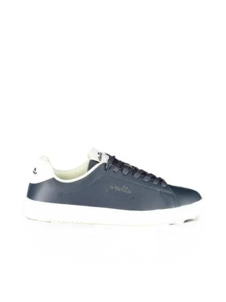 Sneakerși Ellesse cu șireturi din dantelă cu autograf albastru