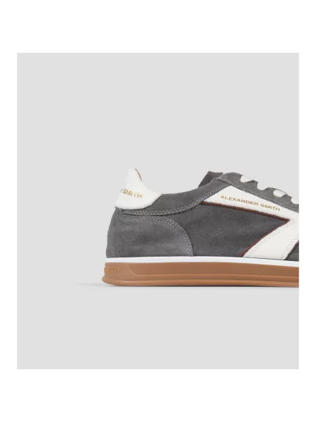 Sneakersy Alexander Smith skórzane szare