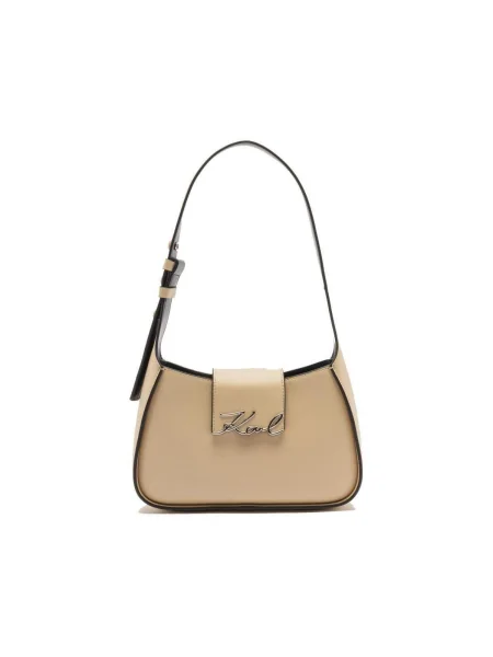 Crossbody kabelka Karl Lagerfeld K/Signature biela