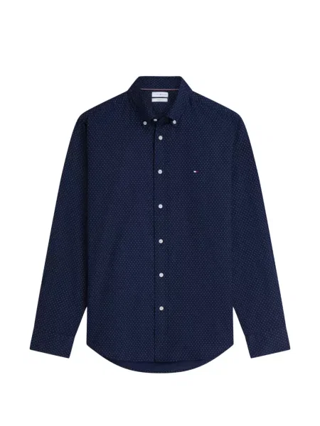 Cămașă Tommy Hilfiger cu imagine albastru