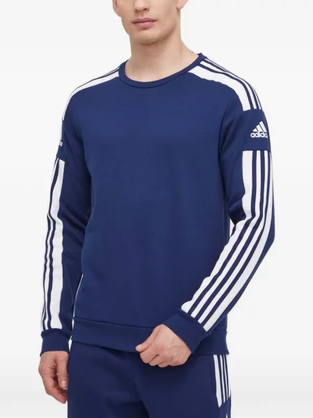 Csíkos tornaterem rövidnadrág Adidas nyomtatás kék
