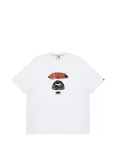 Tricou Aape By A Bathing Ape cu imagine alb
