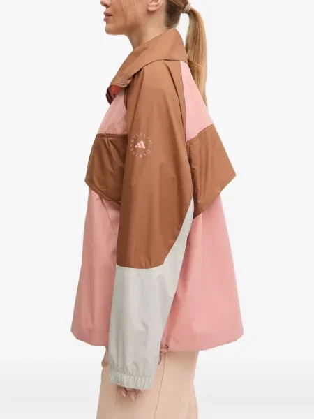 Geacă Adidas By Stella Mccartney de jumătate de fermoar roz