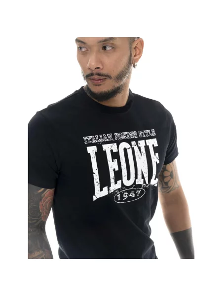 Kratak majica Leone 1947 kratki rukavi crna