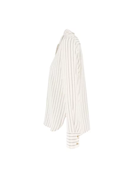Lniana koszula Max Mara Studio beżowa