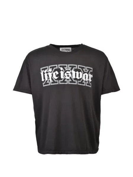 Tricou Lifeiswar cu imagine negru