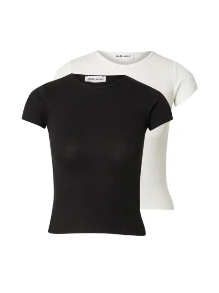 STUDIO SELECT Tricou Valeska negru alb