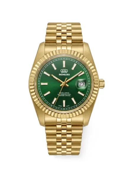 Ceas Richelieu Swiss clasic verde