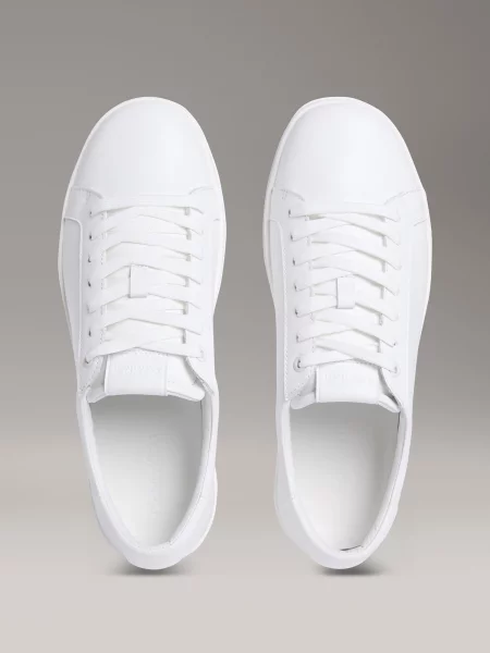 Calvin Klein Sneakers Low Top Lace Up Lth alb