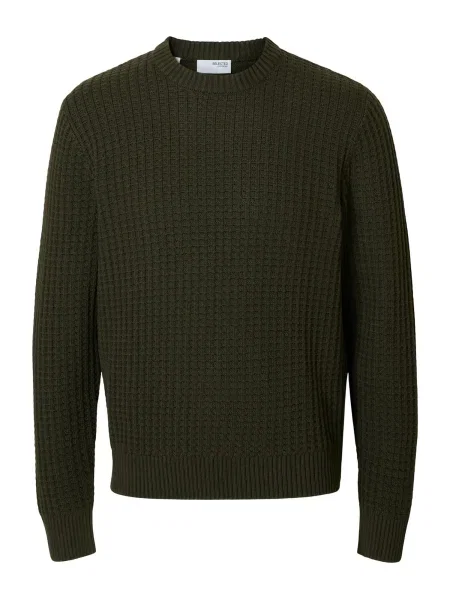 SELECTED Pulover SLHTOM pin verde