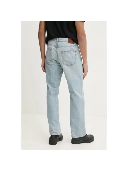 Guess Jeans Jeansy Relaxed Fit blau niebieskie