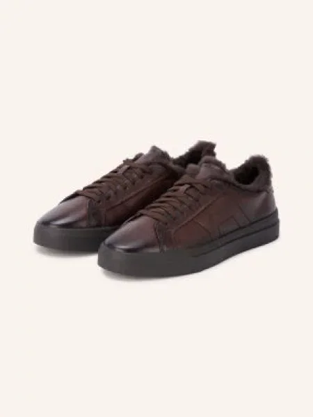 Santoni Sneakersy Gloria tmavě hnědá